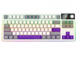 Lorgar KBP70TKLW vezeték nélküli gaming billentyűzet TKL mech RGB, bézs (LRG-KBP70TKLW-RT)